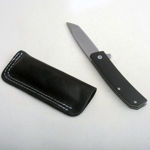 Specialerbjudande Butterfly 601 Flipper Folding Knife D2 Stone Wash Tanto Blade G10 med rostfritt stålplåthandtag överlevnad Taktiska EDC -fickknivar