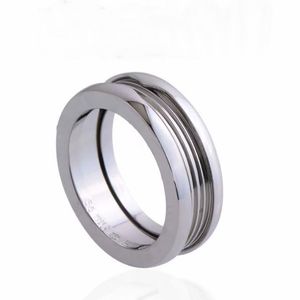 New Arrive Fashion Lady Titanium steel Lettering Screw Thread Wedding Engagement 18K Gold Plated Narrow Rings Color