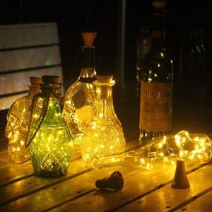 Strings 2M Christmas LED String Lights Wine Bottle Light With Cork Battery Powered Fairy Garland Party Wedding Bar DecorationLED