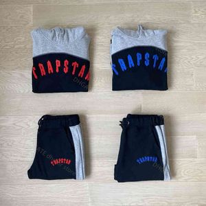 Masculino para Trapstar Moletom com Capuz Bordado Decodificação Roupas Esportivas Grey Revolution Homens e Mulheres Casal Jumpers Múltiplos