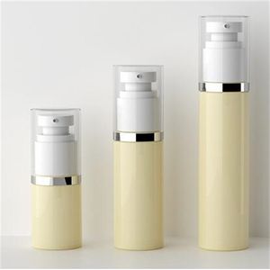 30 ml ml ml PET Plastik Lüks Boş Vakum Pompası Şişe Havasız Dağıtıcı Kavanoz Konteyner Losyon Makyaj Kozmetik Krem T2