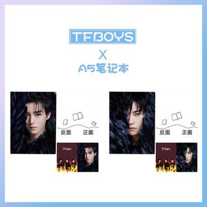 Bloco de notas tfboys nikko viajar 7th aniversário concerto po mesma manga plástica grande notebook aluno bloco de notas estrela arredores lembranças