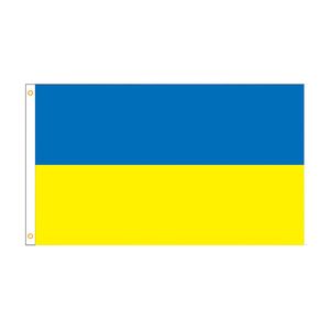 Annan konst och hantverk Anpassningsbar ukrainsk nationalflagga Banner Under krigsstöd Protestflaggor Be för Ukraina USA står med Ukraina Fred Inget krig ZL0713