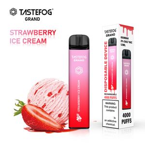 QK Tastefog Grand 4000 Puffs engångsvapspenna OEM 2% NIC uppladdningsbar vape fabrik Electronic Cigarette E-Cigs Wholesale