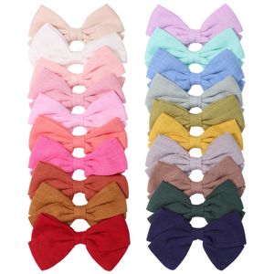 3 inch snoepkleur boog met haarclip voor meisjeshaarpen Nieuwe handgemaakte bowknot met clips hoofddeksels haaraccessoires voor kinderen
