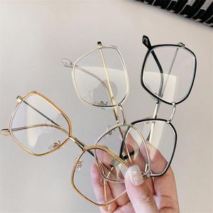 Zonnebrillen transparante bijziendheid glazen frame unisex optische bril Super licht brillen eenvoud dikke randen bril
