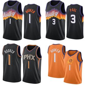 2022SS Fans Tops Phoenix s Suns s Devin Booker Basketbal Jerseys Ayton Paul Jersey NCAA Mens Jeugd Kid Edition City Fans Shirt