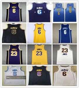 NCAA 100% Stitched 23 LeBron Basketball Jersey 2021-22 City Purple 6 Jame White Yellow Black MPLS. Blue Sports Shirts Edition Embroidery