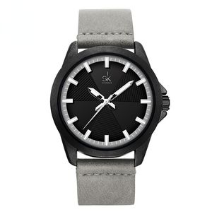 Mulheres moda cinza relógio de quartzo senhora couro relógio de couro de alta qualidade casual impermeável relógio relógio de pulso para a esposa Novo