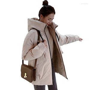 Women's Down Parkas 2022 Winter Style Korean Midlength Padded Jacket All-MatchカジュアルルーズパンGuin22