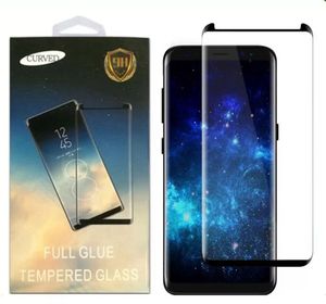 3D Full Glue Whole Cover Custodie Protezione in vetro temperato amichevole per Samsung S10 S9 S8 Plus Note 10 9 8 7 Bordo S6 S7edge