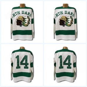 Ceomit 1954 Dakota do Norte Sioux Jersey Homem 100% costurados Fighting Sioux Dakota Hóquei Jerseys Qualquer nome e qualquer número de Mix de Mix