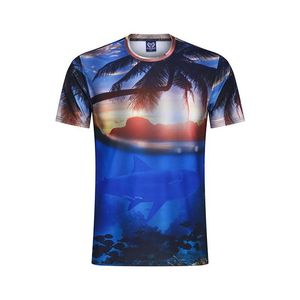 Men's T-Shirts Shirt Men Hawaiian 3D Print Tshirt Beach Casual Top Loose Short Sleeve T-shirt Fashion Club Prom Party MenMen's