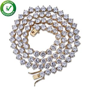 Hip Hop Jewelry Iced Out Chains Luxury Designer Necklace Gold Tennis Men Bling Diamond Necklace Cuban Link Pandora Style Charms Ac2238