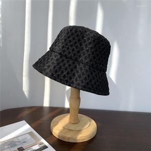 Berets Japanische Eimer Hut Für Frauen Frühling Herbst Plain Männer Panama Outdoor Wandern Strand Angeln Kappe Sonnenschutz Weibliche Sonnenhut Bobberets Elob2