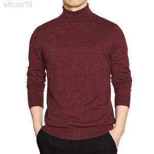 Sweter męski Japończyk i koreański czarny Bordeaux Red Green Grey Purple Knited L220801