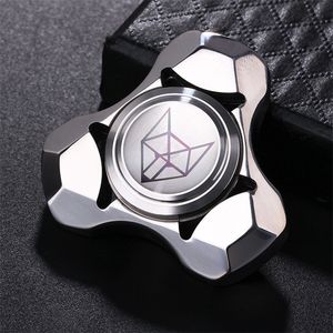 Fidget de metal de aço inoxidável Spinner adulto EDC Antistress Hand Office Toy Children Autism Stress Relief Toys 220505