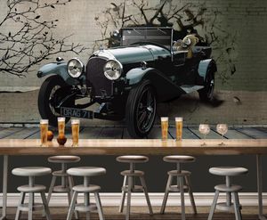 creative car 3D wallpaper stereoscopic for walls coffee Living room bedroom HD printing photo papier peint mural TV backdrop wallpapers papel de parede 3d