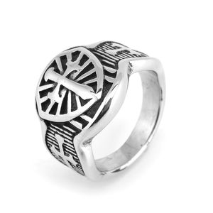 fashion Stainless Steel Rings color restoring ancient ways Templar Men Women Knights Templar Cross Ring Men's Gift jewel