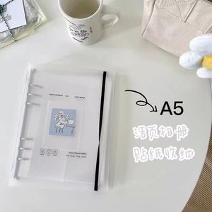 Anteckningar A5 Binder Card Collect Book 3 5 Inch Korea Kpop Idol Postcard Po Organizer Diary Agenda Planner Cover School Stationery