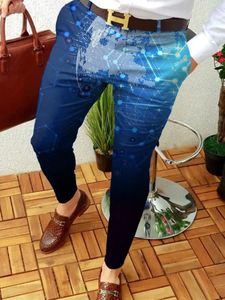 Męskie spodnie imprezowe wysokiej jakości Bawełniane męskie spodnie na co dzień Ubrania Spodnie w dużych rozmiarach Projektant oversize z nadrukiem koktajlowym