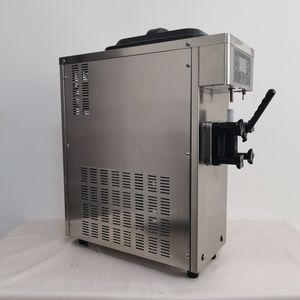 Linboss 7-dagars ingen rengöring av rostfritt stål mjuk glass maker enstaka glassmaskin hela automatisk söt kon-automat