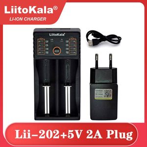 Batteries 5v Li Ion achat en gros de Tokala LII202 LII100 LIIS1 AA AAA NIMH LI ION Batterie Smart Chargeur V A Fiche