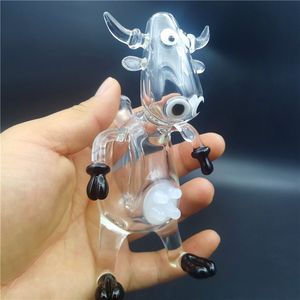 Bong in vetro per acqua Mini Pipa Dab Rig Tubi per mucca Narghilè Percolatore Borocilicato Bubbler Craftbong