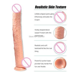 NXY DILDO DONGS 16 93 -calowe duże dildo realistyczne samice masturbacji stymulują masażer z kubkiem ssącym ogromne zabawki dla kobiet 220511