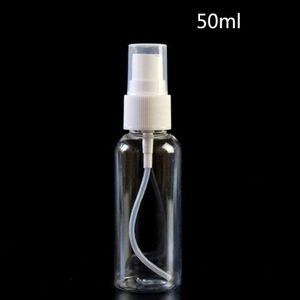 50ml PET plastic bottle with spray nozzle head China factory hot with sprayer for perfume reusable