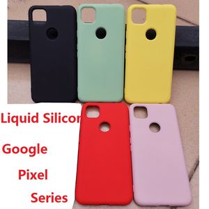 Liquid Silicon Cases For Google Pixel 4a 5a 6a 5G 6 Pro Case Rubber Soft Protection Pixel 5 4 XL Cover