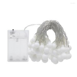 Stringhe Stringa di luci natalizie a LED 3 / 6M Luci Piccole ghirlande decorative a sfera bianca per decorazioni natalizie per feste di nozzeStringhe LEDLED