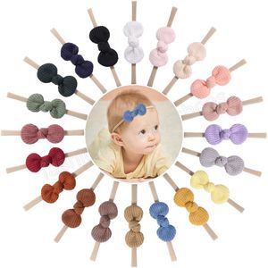 Recém-nascido Bowknot Bowknot Headband Elastic Hair Bands Bonitos Meninas Headbands Turbante Novo Headwear Crianças Acessórios Para Cabelo