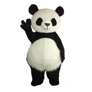 Performance Panda Fursuit Costumi mascotte Abito da festa operato da Natale Personaggio dei cartoni animati Completo da adulto Taglia Carnevale Natale Pasqua Abbigliamento a tema pubblicitario