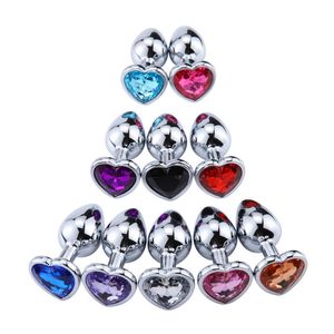 Crystal Metal Anal Plug Brinquedos Sexy para Adultos Minchações Aço Anterior Butt Games de Casais Limos