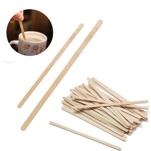 Drinkware Wood Coffee Stirrers Disponibla dryck Sticks för tedrycker Popsicle Bar Cafe Home Use XBJK2205