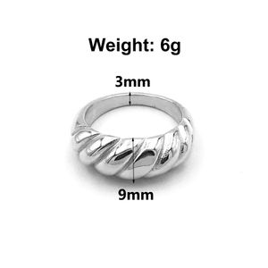 9mm ze stali nierdzewnej 18K Biały Pozłacane Miłość Pierścień Mężczyźni i Kobiety Złota Biżuteria Dla Wiecznej Miłość Pierścionki Pierścienie Prezent Rozmiar 6-8 Akcesoria z biżuterią Wouch Hurtownie