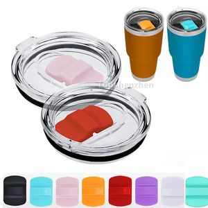 Tumbler Magnetic Lids Replacement Spill Proof Slider Splash Ozark Trail Lid For 30oz 20oz Wide Mouth Vacuum Insulated Tumblers Coffee Cups