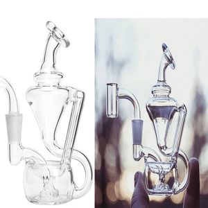 5 cali Mini wiersze wiertnicze Fajki Small Bong Grube Szklane Bongs Water Bongs Zlewki DAB Bong Akcesoria do palenia z 10mm 14mm Banger