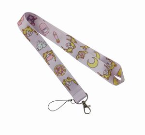 Sailor Movie Moon Lanyard For Phone Straps Keychain ID Card Pass Mobile Phone USB Badge Holder Hanging Rope Lariat Lanyards Gift