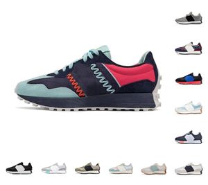 N327 Tênis de Corrida Masculino Feminino Tênis Cinza Claro Farmers Market Trigo Multicolor Bege Borgonha Sal Marinho Preto Cáqui Sapato de grife 327s Mens Trainers sapato casual