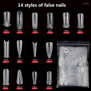 False Nails Full Cover Sculpted Nail Tips Fake Finger Polish Extension Quick Building Mold Manicuring Tools Set Prud22