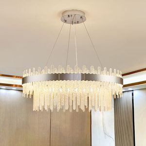 LED Modern Pendant Lamps American Art Deco Droplight European Luxurious Pendant Lights Fixture Round Living Room Bedroom Restaurant Hotel Home Indoor Lighting