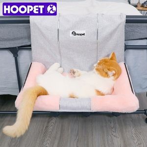 Hoopet Cat Hammock Bed Теплый подвес для домашнего дома мягкий и удобный на шельфе сиденье S Y200330