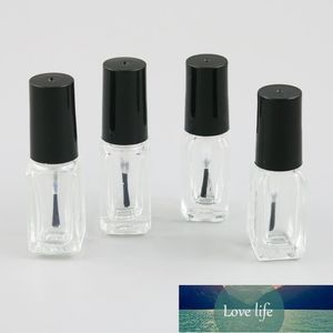 360pcs/lot 3ml 4ml Empty Nail Polish Bottle Clear Glass Packing Bottle with Black Brush Cap Nail Gel Container