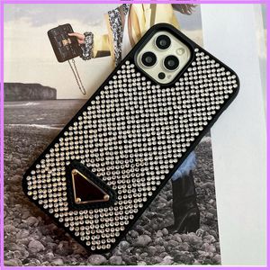 Street Fashion Cell Phone Case Designer Cases Mulheres com Diamantes Completos Equipados para Iphone 14 Plus 11 12 13 Pro Max D228104F