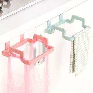 Cucina Hanging Trash-Bag-Rack Sacco per rifiuti portatile Sacco per immondizia in plastica Portaoggetti Portaoggetti Sacco per rifiuti