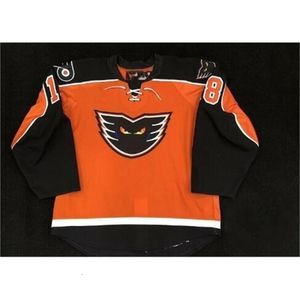 CeCUSTOM Lehigh Valley Phantoms Alternate Martel Hockey Jersey ou personalizado qualquer nome ou número retrô Jersey