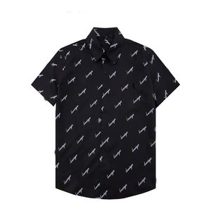 Męskie Designer Shirts Brand Odzież Mężczyźni Długie Rękaw Sukienka Koszula Hip Hop Styl Wysokiej Jakości Bawełniane Topsm-3XL # 65