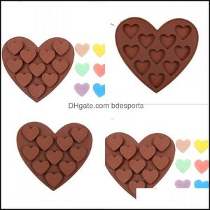 Bakning Mods Bakeware Kitchen Dining Bar Home Garden Sile Cake Mod 10 Lattices Heart Shaped Chocolate DIY 347 J2 Drop Delivery 2021 QDCPM